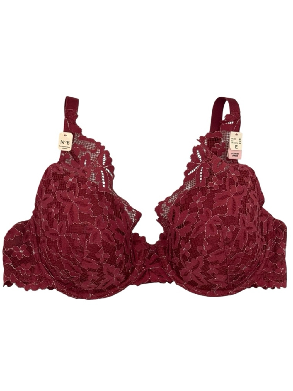 Etam Legende N°6 Lace Triangle Bra Size 34DD (E)